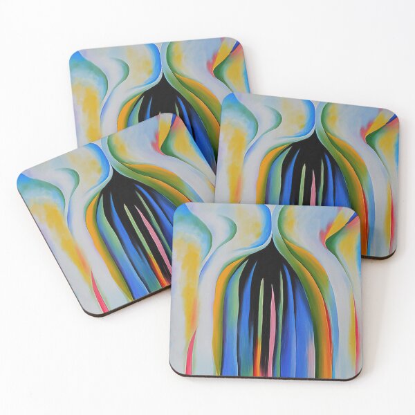 Item preview, Gray Line With Black, Blue, And Yellow By Georgia O'keeffe designed and sold by LOIKAMT.