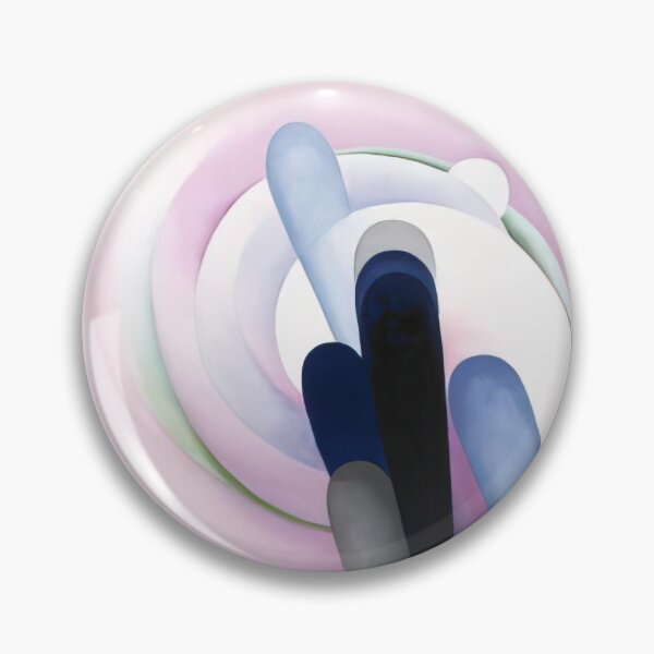 Item preview, Grey Blue And Black, Pink Circle By Georgia O'keeffe designed and sold by LOIKAMT.