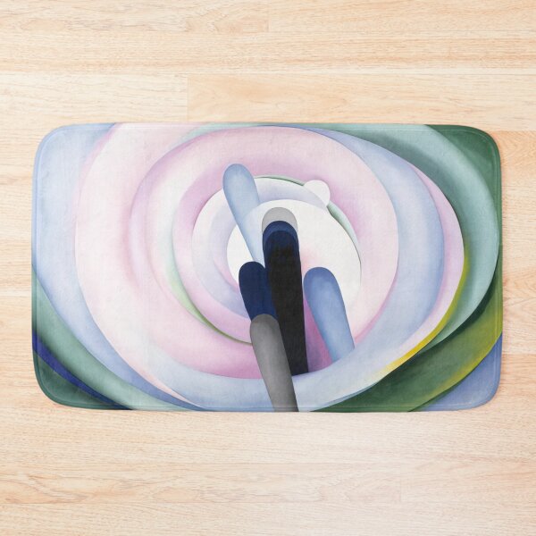 Item preview, Grey Blue And Black, Pink Circle By Georgia O'keeffe designed and sold by LOIKAMT.