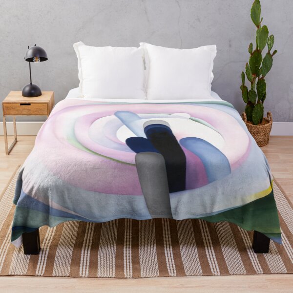 Item preview, Grey Blue And Black, Pink Circle By Georgia O'keeffe designed and sold by LOIKAMT.