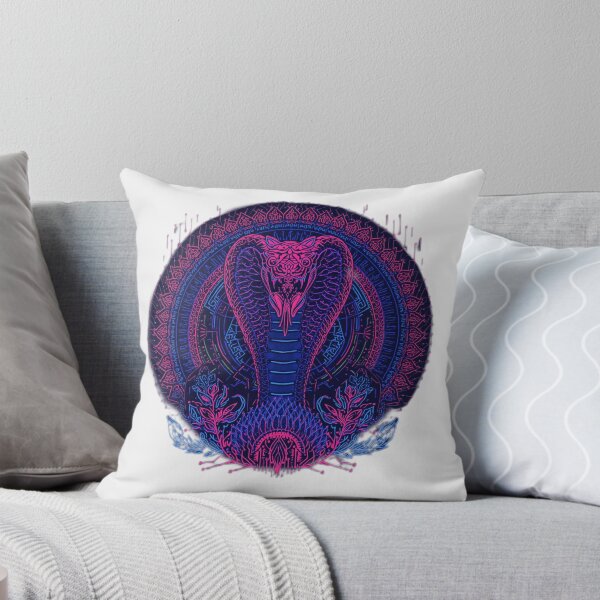 Item preview, Cyberpunk Cobra Attack | Dark Blue and Neon Pink Serpent in Futuristic Style designed and sold by Naturalite19.