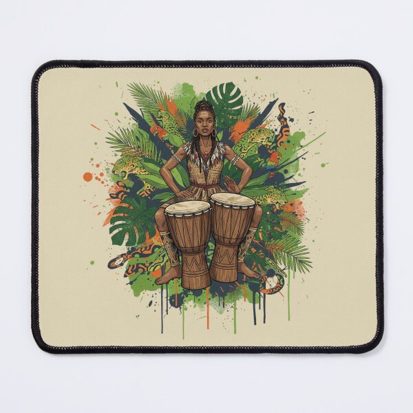 Item preview, Rhythm of the Jungle – Modern Afro Art with Tribal Drums designed and sold by SaicoGN.