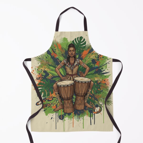 Item preview, Rhythm of the Jungle – Modern Afro Art with Tribal Drums designed and sold by SaicoGN.