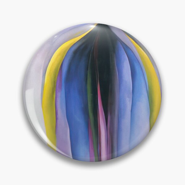 Item preview, Grey Line With Black, Blue And Yellow By Georgia O'keeffe designed and sold by LOIKAMT.