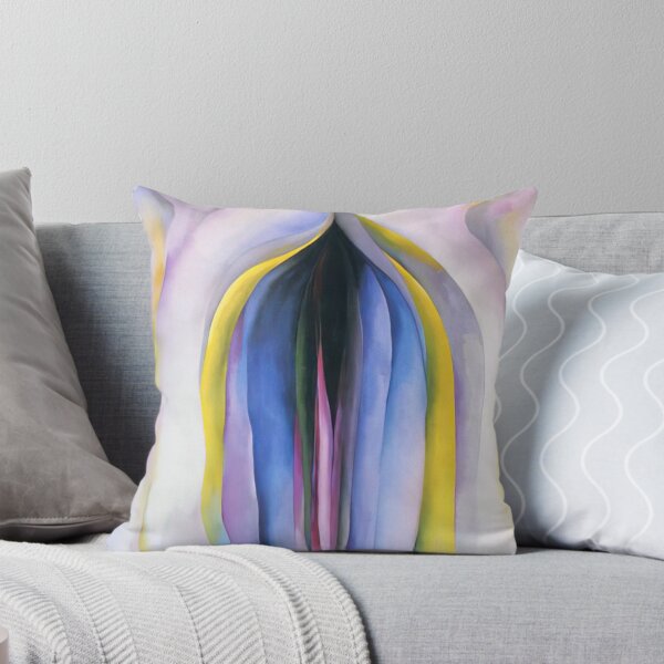 Item preview, Grey Line With Black, Blue And Yellow By Georgia O'keeffe designed and sold by LOIKAMT.