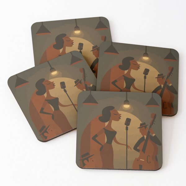 Item preview, Retro Jazz Lounge Illustration designed and sold by -DEEWOLF-.