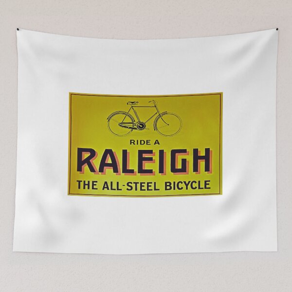 Item preview, Vintage enamel Raleigh bicycle advertising sign designed and sold by Random Railways.