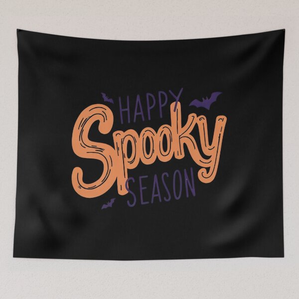 Item preview, Happy Spooky Season Black – Simple Halloween Typography designed and sold by Dream Magic Co.