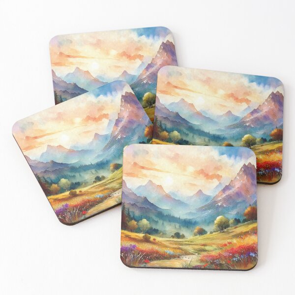 Item preview, Misty Watercolor Landscape designed and sold by MystAvalon.