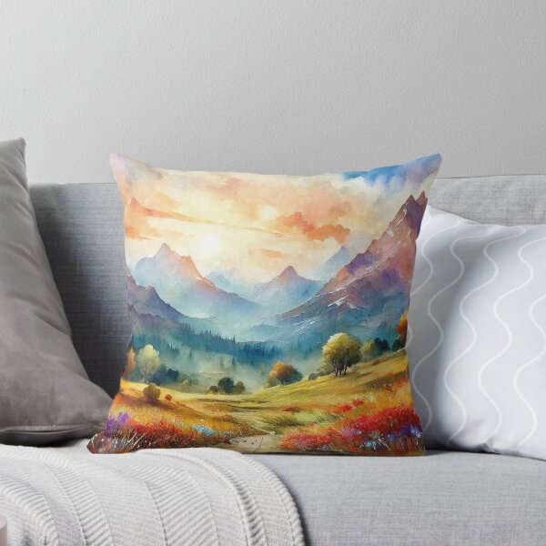 Item preview, Misty Watercolor Landscape designed and sold by MystAvalon.