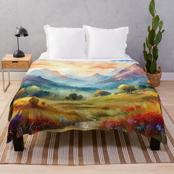 Item preview, Misty Watercolor Landscape designed and sold by MystAvalon.