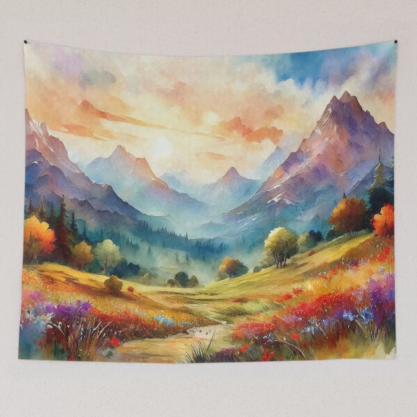 Item preview, Misty Watercolor Landscape designed and sold by MystAvalon.