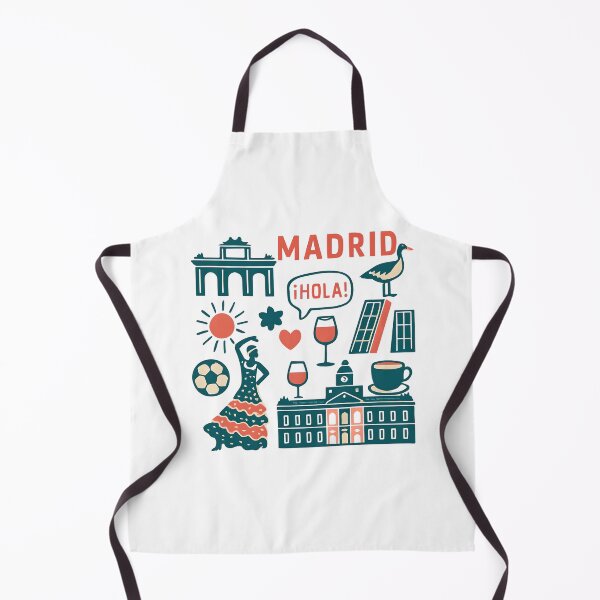 Item preview, Colorful Madrid Spain Travel Icons designed and sold by Gaby112703.