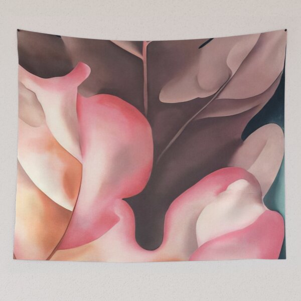 Item preview, Oak Leaves Pink And Grey By Georgia O'keeffe designed and sold by LOIKAMT.
