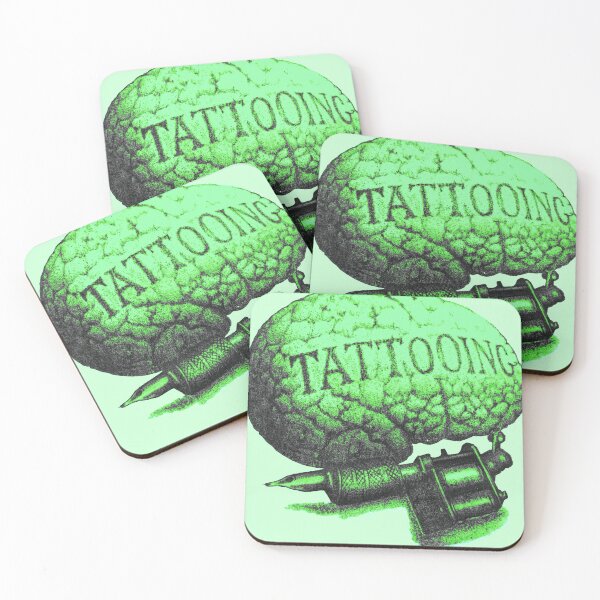 Item preview, Tattooing on the brain! Green designed and sold by TheTattooGuy.