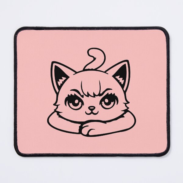 Item preview, Mischievous Cat Kitten Resting Paws Determined Stare Cute designed and sold by shirt-o-mat.