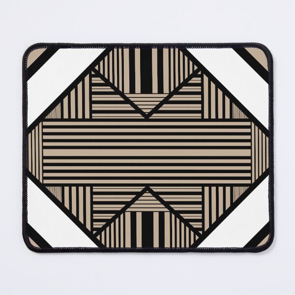 Item preview, Triangle stripes 2 in Taupe, Black, and White designed and sold by LAEC-Shop.