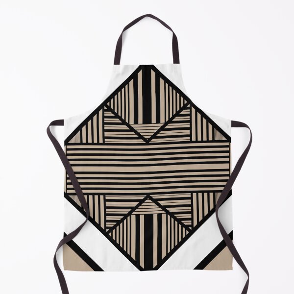 Item preview, Triangle stripes 2 in Taupe, Black, and White designed and sold by LAEC-Shop.