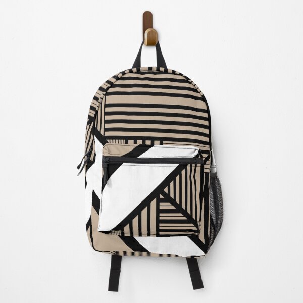 Item preview, Triangle stripes 2 in Taupe, Black, and White designed and sold by LAEC-Shop.