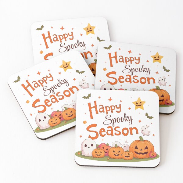 Item preview, Happy Spooky Season – Cute Ghosts & Pumpkins Kawaii designed and sold by Dream Magic Co.