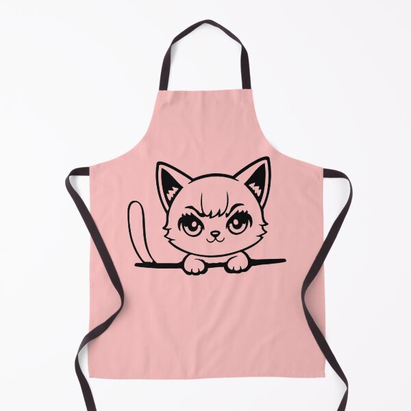 Item preview, Sassy Cat Kitten Peeking Over Edge Determined Stare Cute designed and sold by shirt-o-mat.