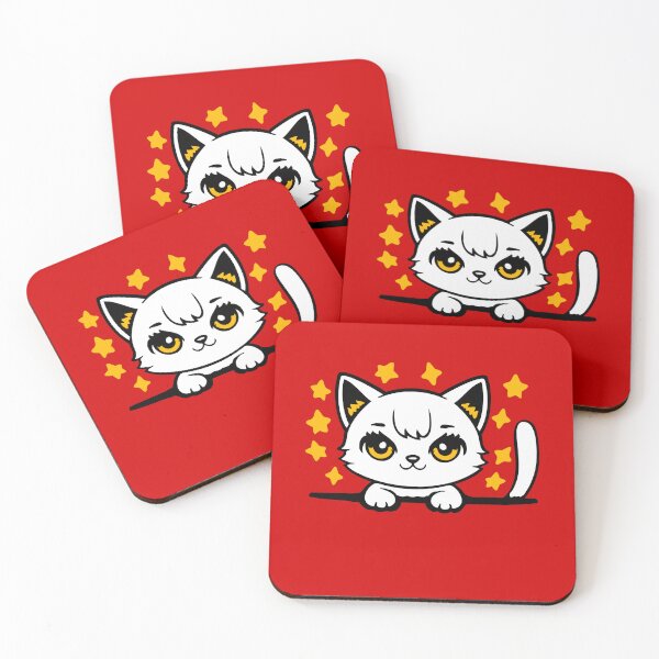 Item preview, Cute Cat Kitten Peeking Golden Eyes Stars Adorable designed and sold by shirt-o-mat.