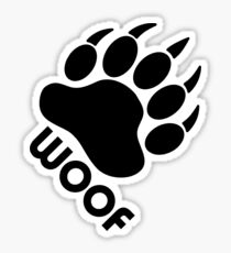 Pegatina Bear Pride Bear Claw Woof