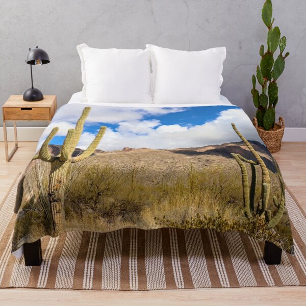 Item preview, Wonderful Saguaro Cacti Clouds And Catalina Mountains designed and sold by simonjayphotos.