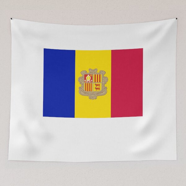 Item preview, Andorra Flag | Flags of World Geography Vexillology T-Shirt designed and sold by KingClothes.