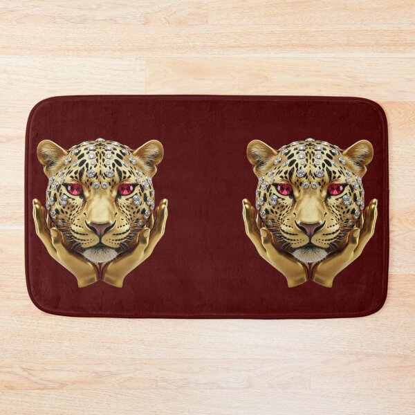 Item preview, Luxury Golden Leopard With Ruby Eyes And Silver Spots designed and sold by Kony83.