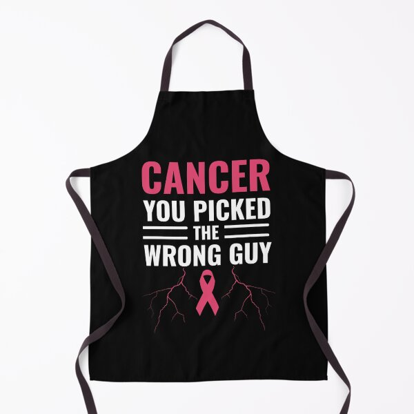 Item preview, Cancer You Picked The Wrong Guy Funny Pink Ribbon Support  designed and sold by ZACK ART.