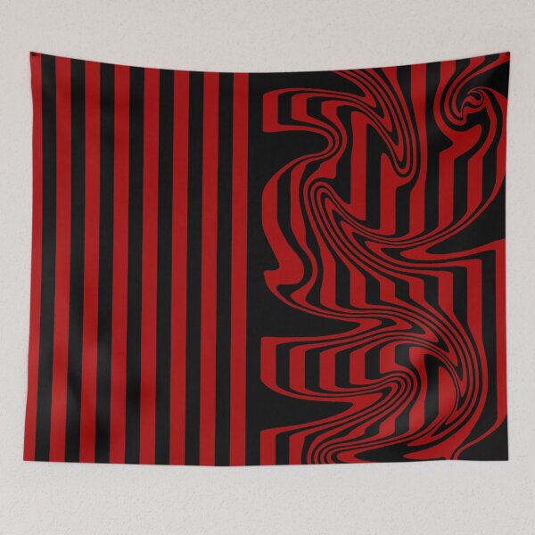 Item preview, Stripes and Swirls - Red and Black designed and sold by LAEC-Shop.