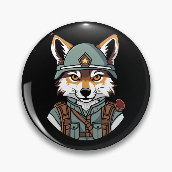 Item preview, Wolf General of the Army – Fierce Military Wolf Design designed and sold by Phoenix Art Studio.