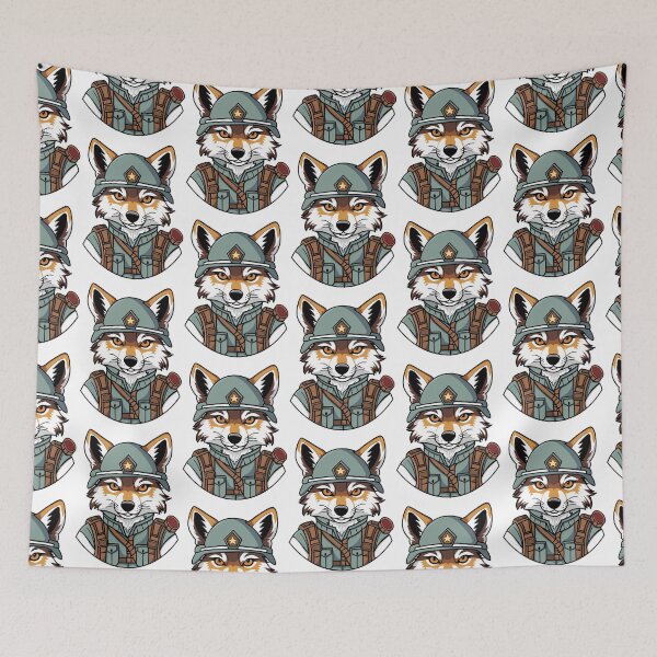 Item preview, Wolf General of the Army – Fierce Military Wolf Design designed and sold by Phoenix Art Studio.