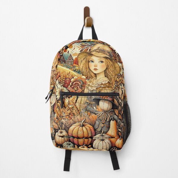 Item preview, OUTDOORS WITH HER SCARECROW DOLL IN FALL designed and sold by Tammera.