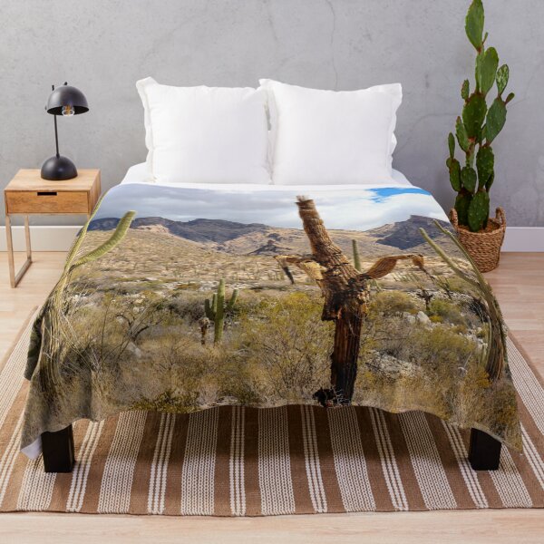 Item preview, Dead Cactus Alive Cacti And Catalina Mountains designed and sold by simonjayphotos.