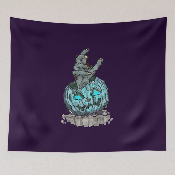 Item preview, Scary Zombie Halloween Pumpkin Design designed and sold by petpuppymania.
