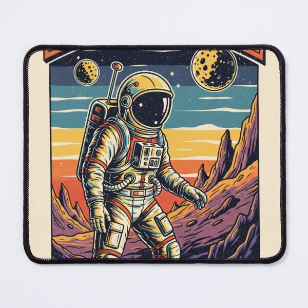 Item preview, Retro Astronaut Space designed and sold by CyberdogStudios.