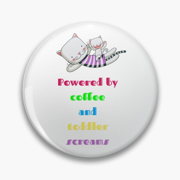 Item preview, Powered by coffee and toddler screams- Humorus T-shirt designed and sold by Giota29.