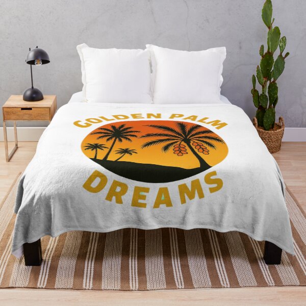 Item preview, Golden Palm Dreams – Tropical Sunset Arabian Vibes Tee designed and sold by KINGDUM.