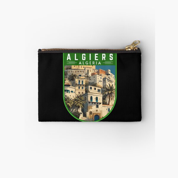 Item preview, Algiers in Algeria, Vintage Travel Art Badge designed and sold by MaateoDesign.