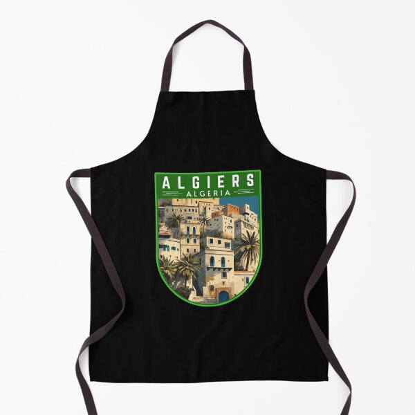 Item preview, Algiers in Algeria, Vintage Travel Art Badge designed and sold by MaateoDesign.