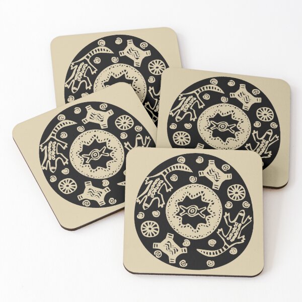 Item preview, African Tribal Mandala – Black and White Ethnic Art designed and sold by lalatrash.