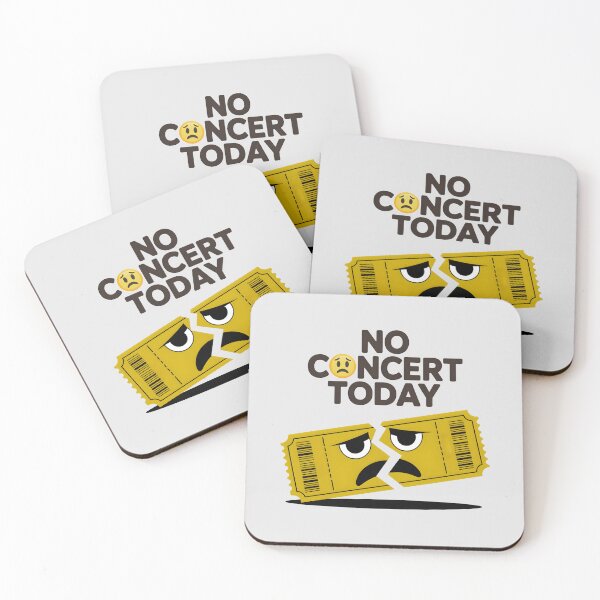 Item preview, No Concert Today – Minimalist Broken Ticket Design designed and sold by RosCraft.