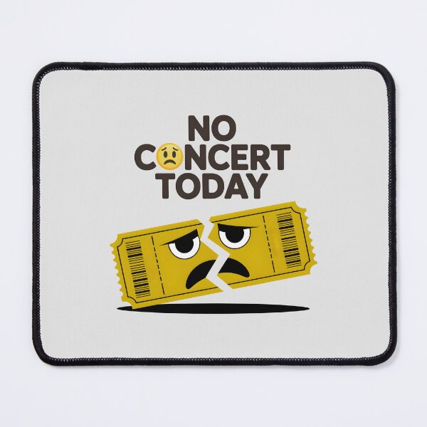 Item preview, No Concert Today – Minimalist Broken Ticket Design designed and sold by RosCraft.