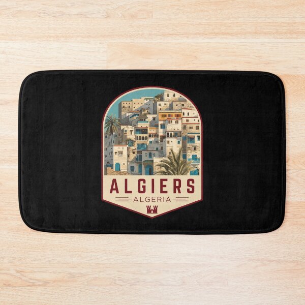 Item preview, Algiers in Algeria, Vintage Travel Art Badge designed and sold by MaateoDesign.