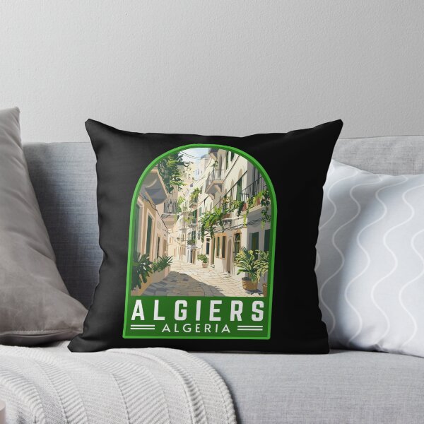 Item preview, Algiers in Algeria, Vintage Travel Art Emblem designed and sold by MaateoDesign.