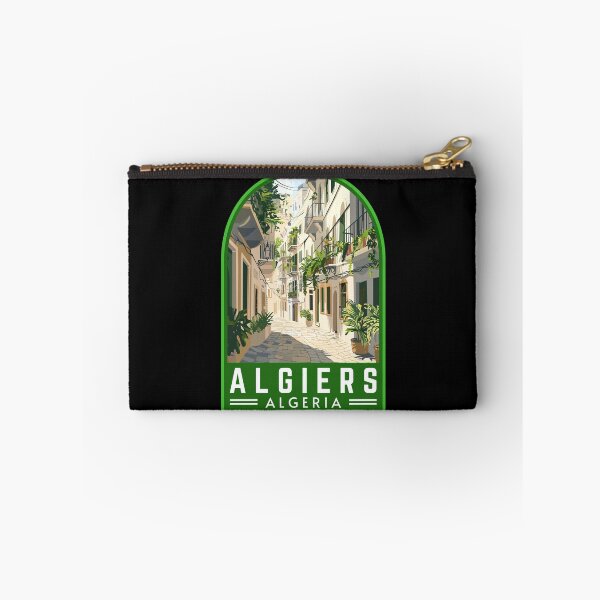 Item preview, Algiers in Algeria, Vintage Travel Art Emblem designed and sold by MaateoDesign.