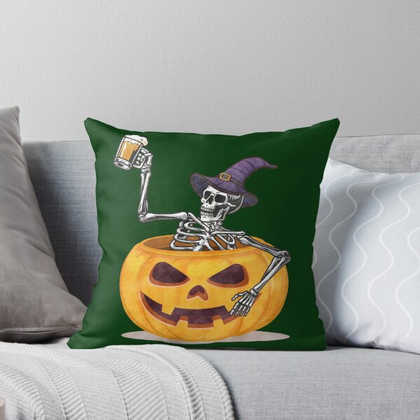 Artikelvorschau, Funny Skeleton in Pumpkin Halloween Design entworfen und verkauft von petpuppymania.