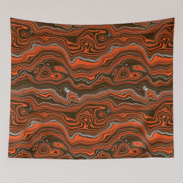 Item preview, Diseño abstracto con los colores del fútbol de Cleveland designed and sold by GaHummingbird.